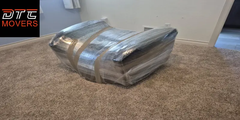 Movers professional packed a coffee table